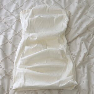 Allison & Kelly White Strapless Dress